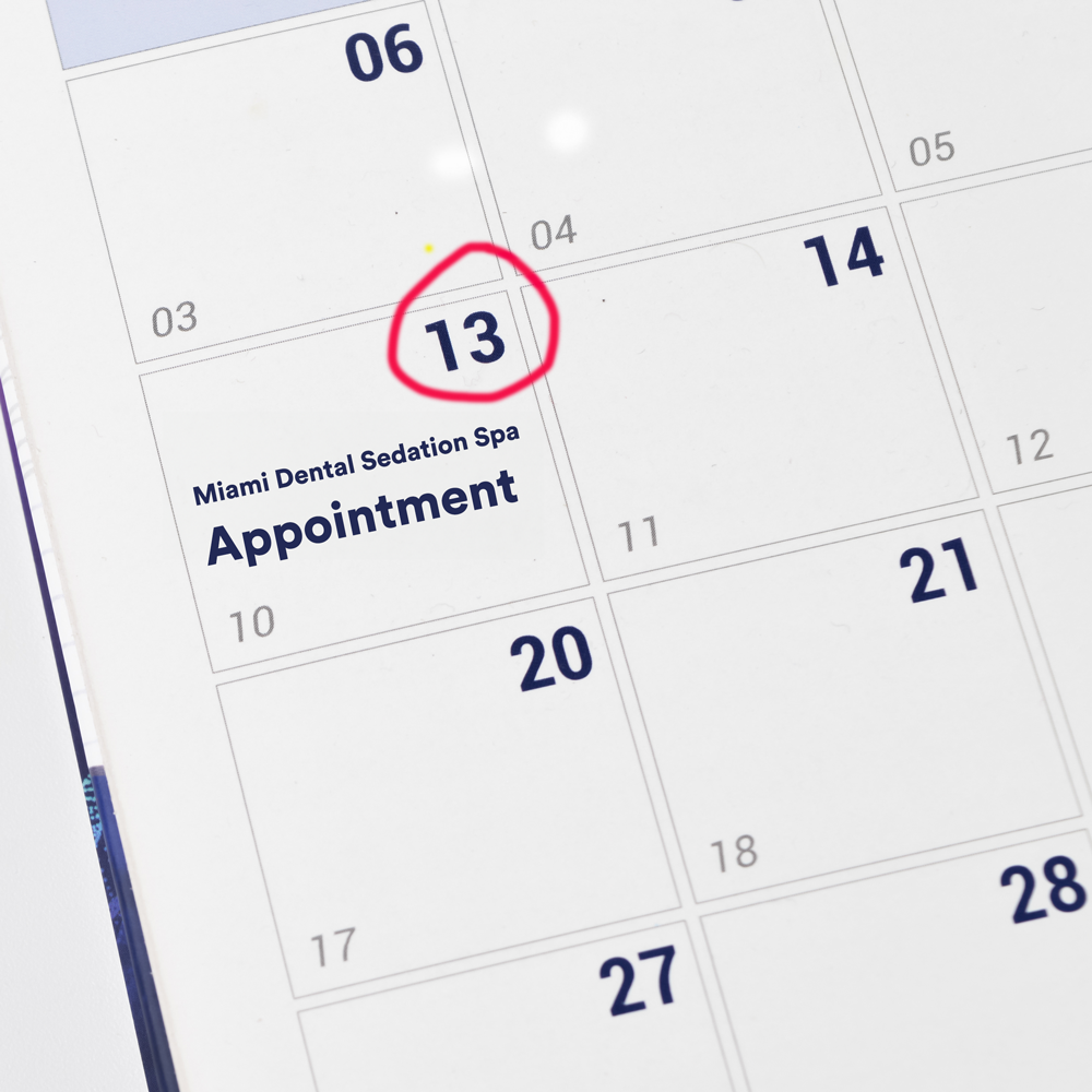 Appointment booking at Miami Dental Sedation Spa